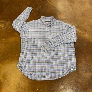 Polo Oxford cloth plaid blue